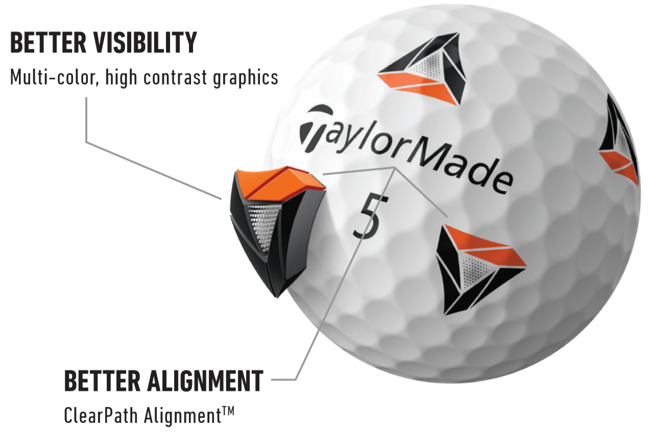 Hình ảnh quả bóng golf TaylorMade TP5 pix và TP5x pix